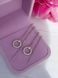 Срібні сережки-протяжки з родієвим покриттям