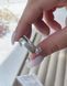 Срібна подвійна каблучка (2в1) з родієвим покриттям
