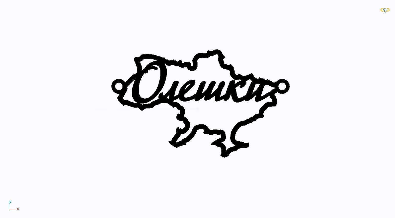 Срібне кольє Моє Місто з родієвим покриттям 💙💛