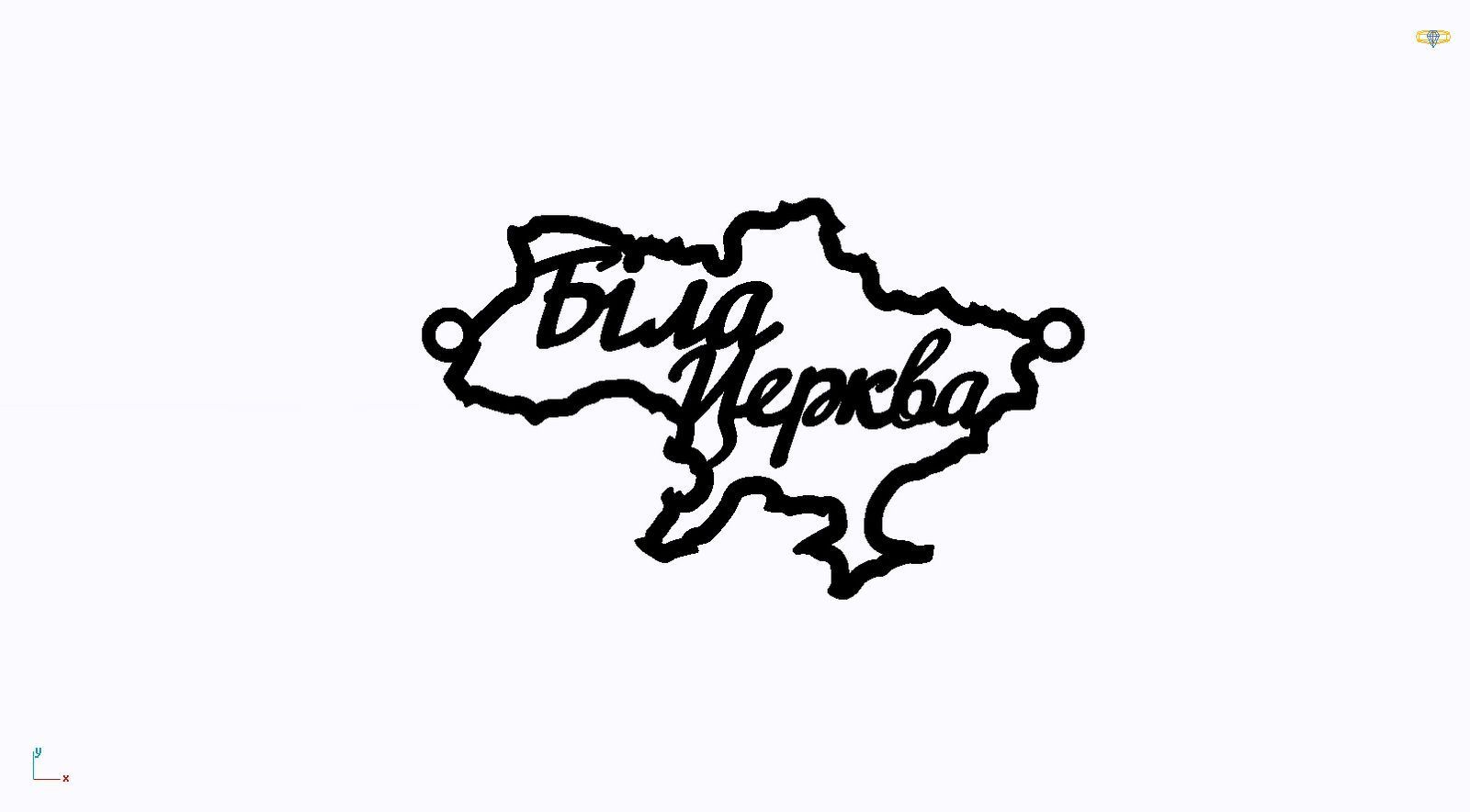 Срібне кольє Моє Місто з родієвим покриттям 💙💛