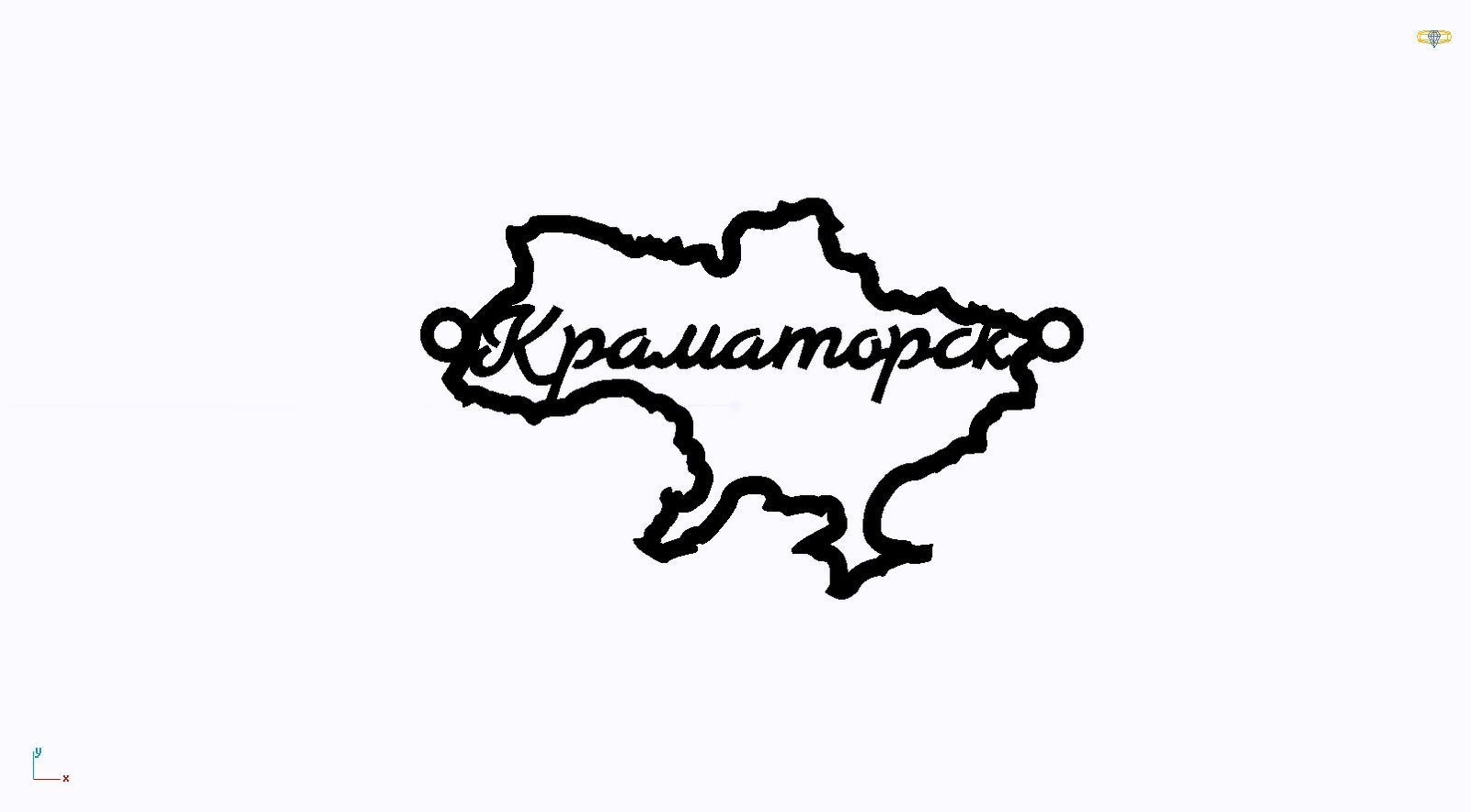 Срібне кольє Моє Місто з родієвим покриттям 💙💛