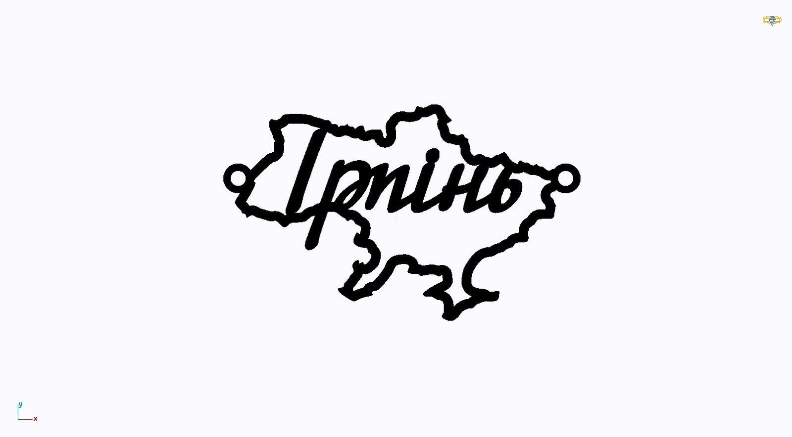 Срібне кольє Моє Місто з родієвим покриттям 💙💛