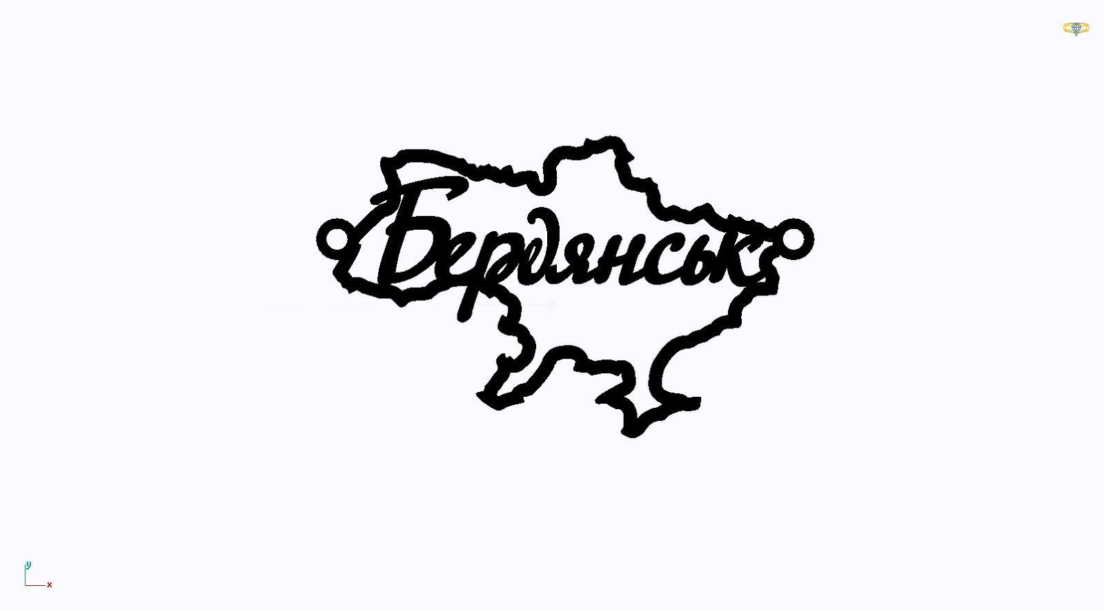 Срібне кольє Моє Місто з родієвим покриттям 💙💛