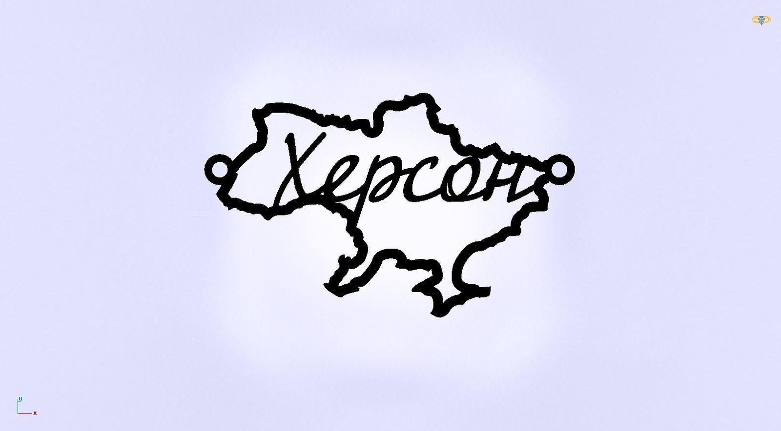 Срібне кольє Моє Місто з родієвим покриттям 💙💛