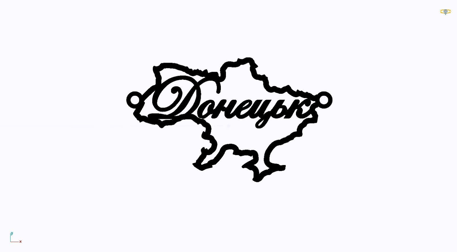 Срібне кольє Моє Місто з родієвим покриттям 💙💛