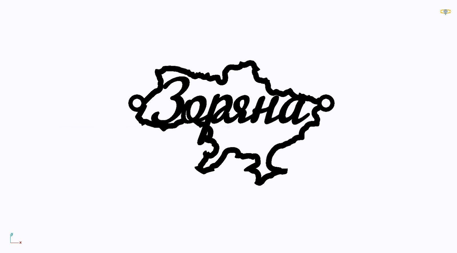 Срібне кольє Моє Місто з родієвим покриттям 💙💛
