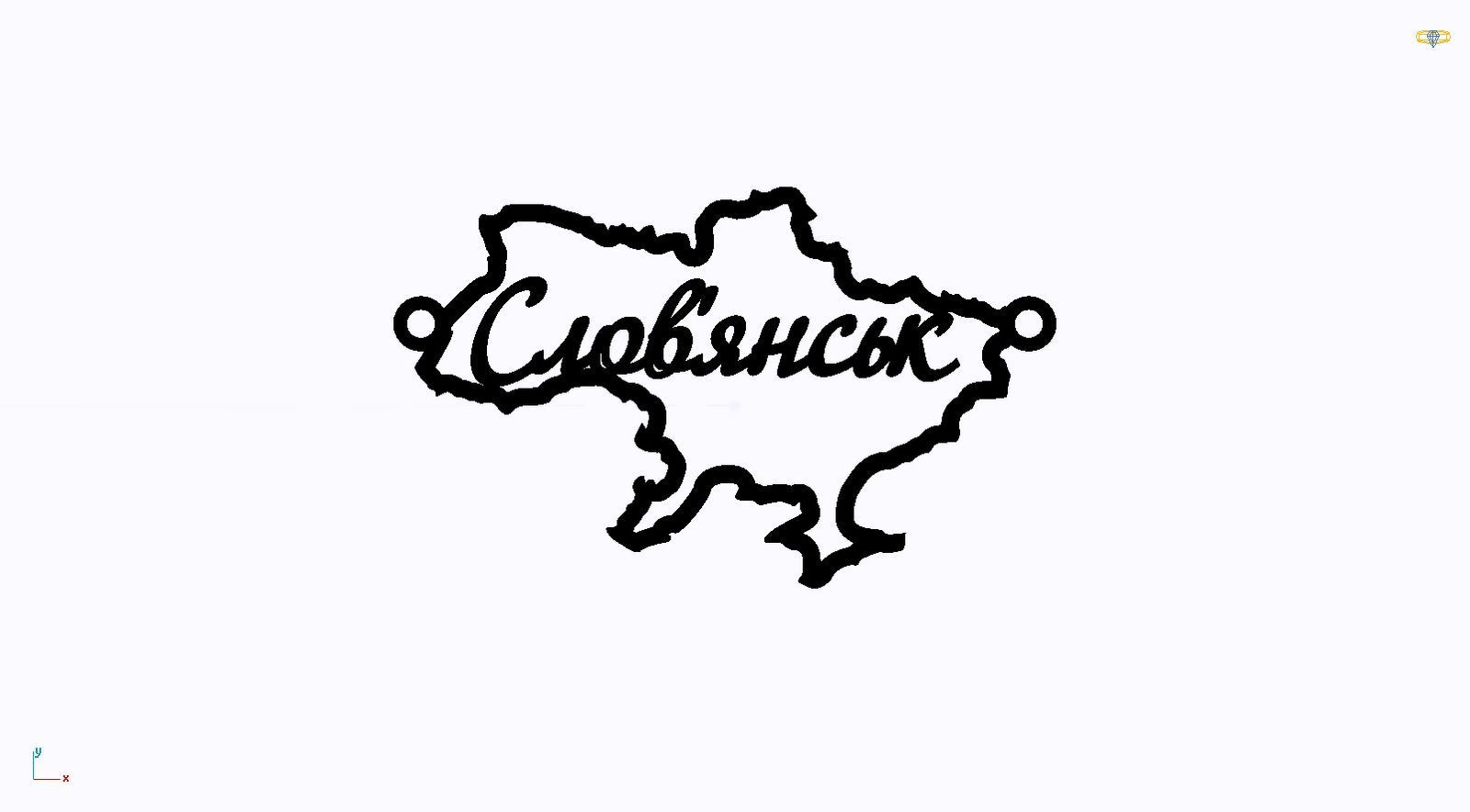 Срібне кольє Моє Місто з родієвим покриттям 💙💛