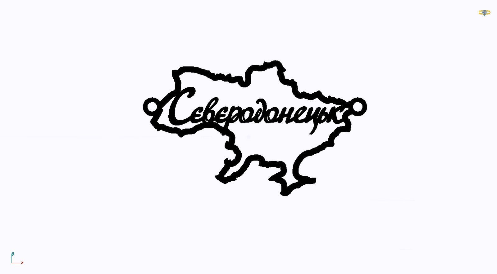 Срібне кольє Моє Місто з родієвим покриттям 💙💛