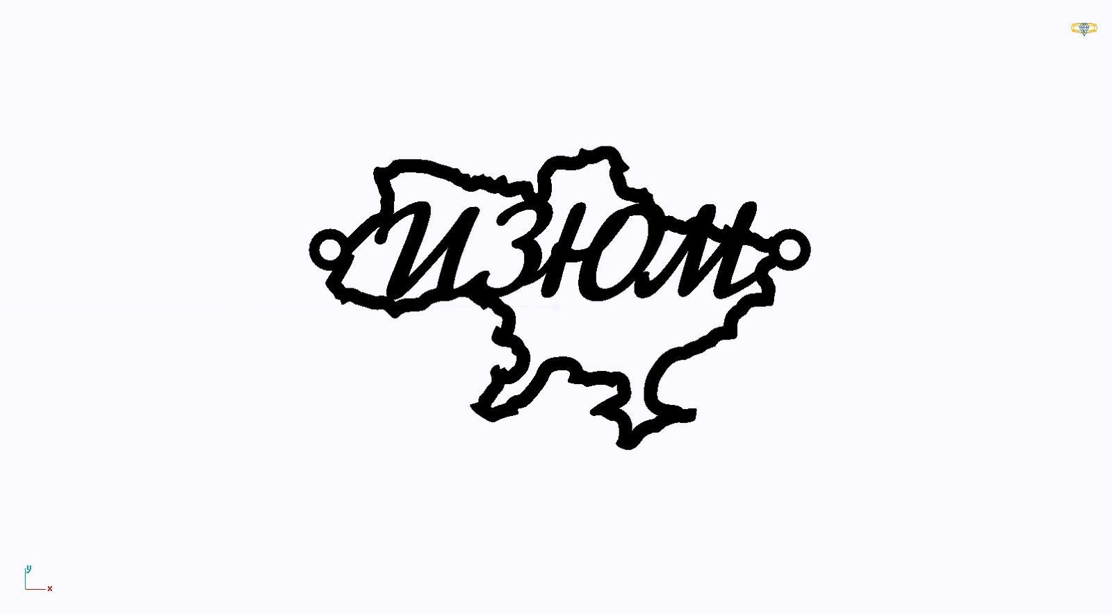 Срібне кольє Моє Місто з родієвим покриттям 💙💛