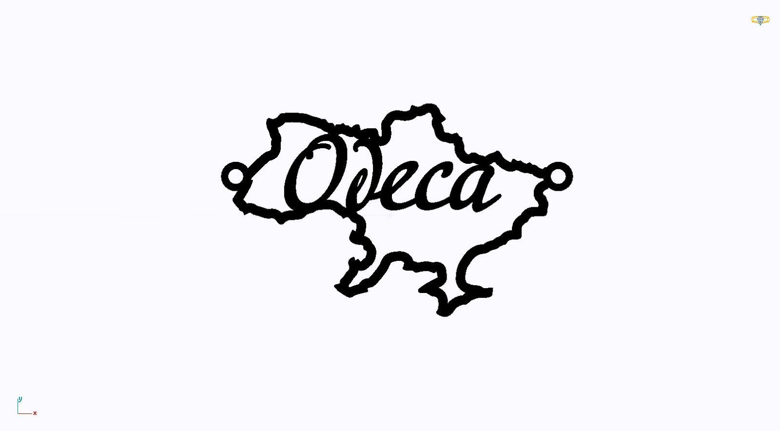 Срібне кольє Моє Місто з родієвим покриттям 💙💛