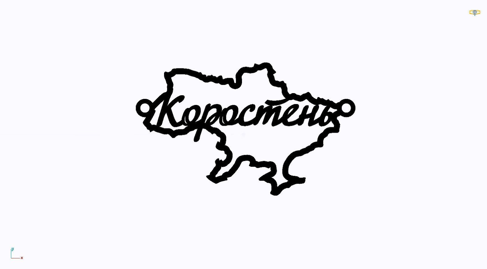 Срібне кольє Моє Місто з родієвим покриттям 💙💛