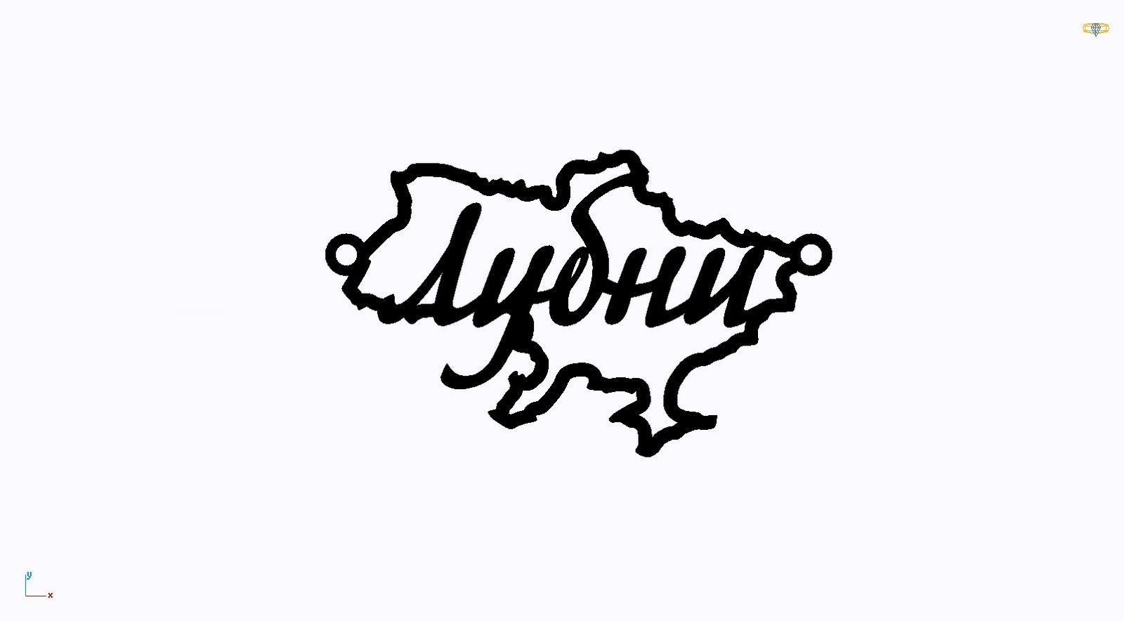 Срібне кольє Моє Місто з родієвим покриттям 💙💛
