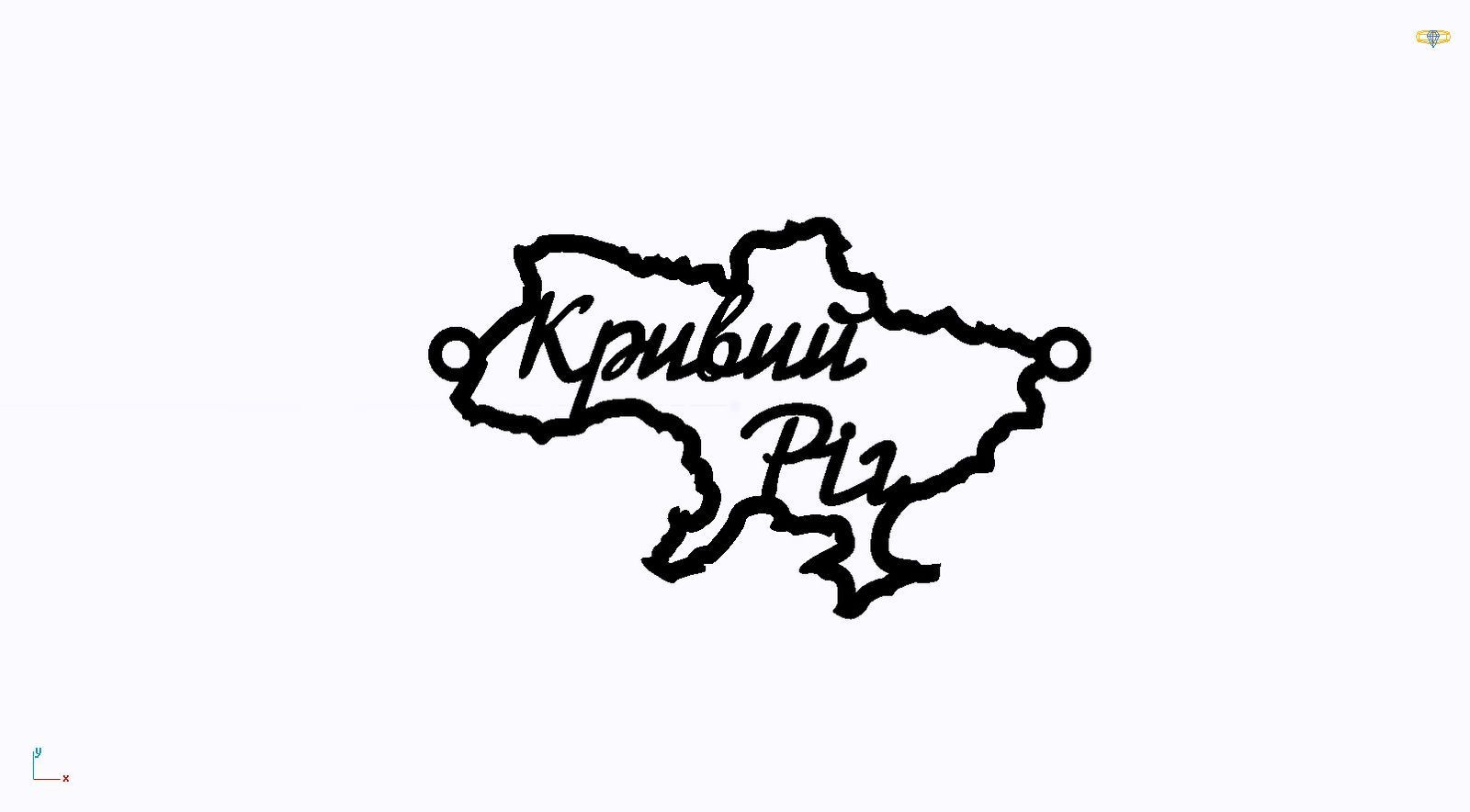 Срібне кольє Моє Місто з родієвим покриттям 💙💛
