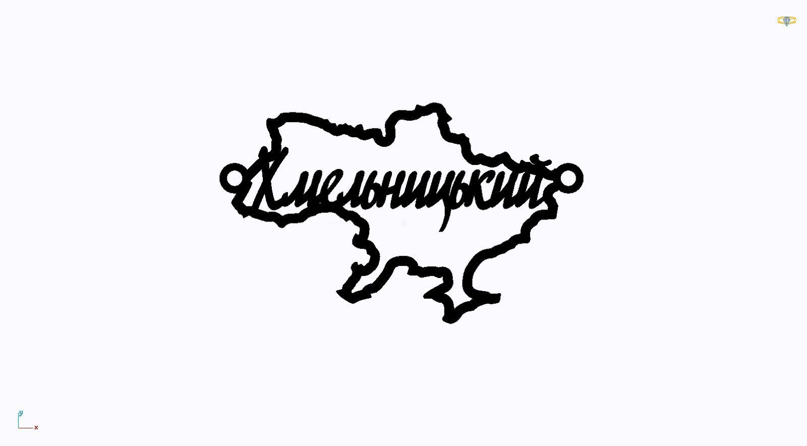 Срібне кольє Моє Місто з родієвим покриттям 💙💛