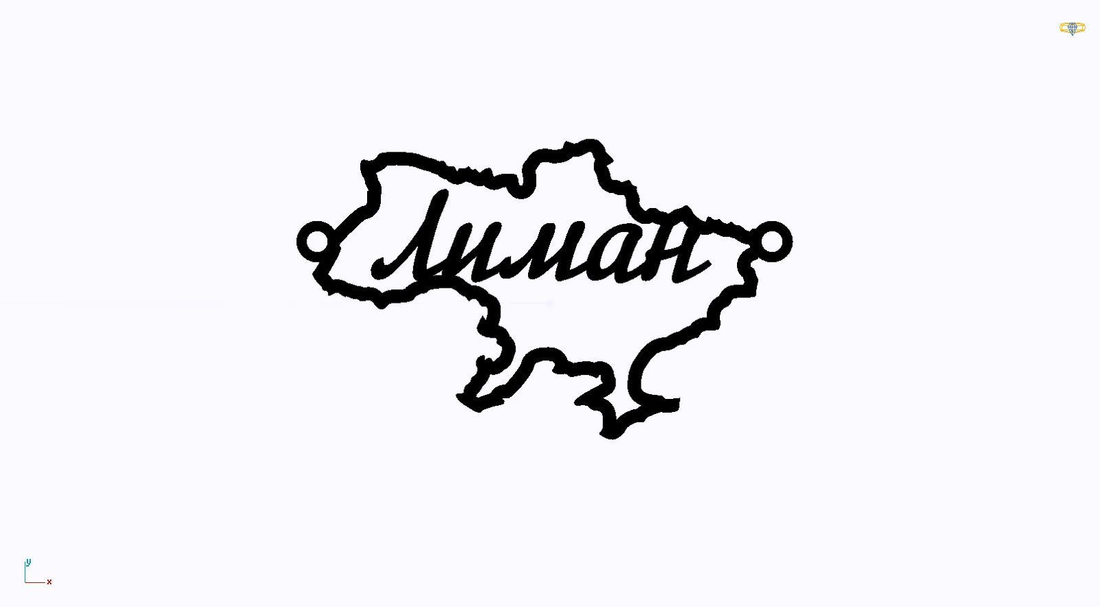Срібне кольє Моє Місто з родієвим покриттям 💙💛