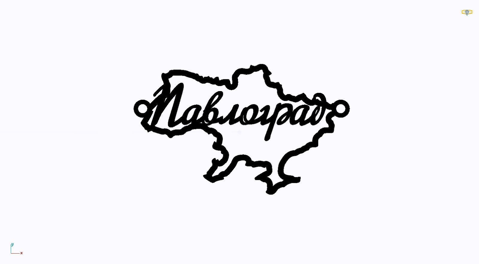 Срібне кольє Моє Місто з родієвим покриттям 💙💛