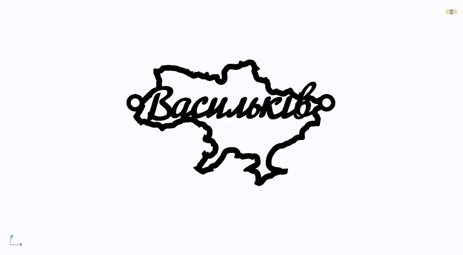 Срібне кольє Моє Місто з родієвим покриттям 💙💛