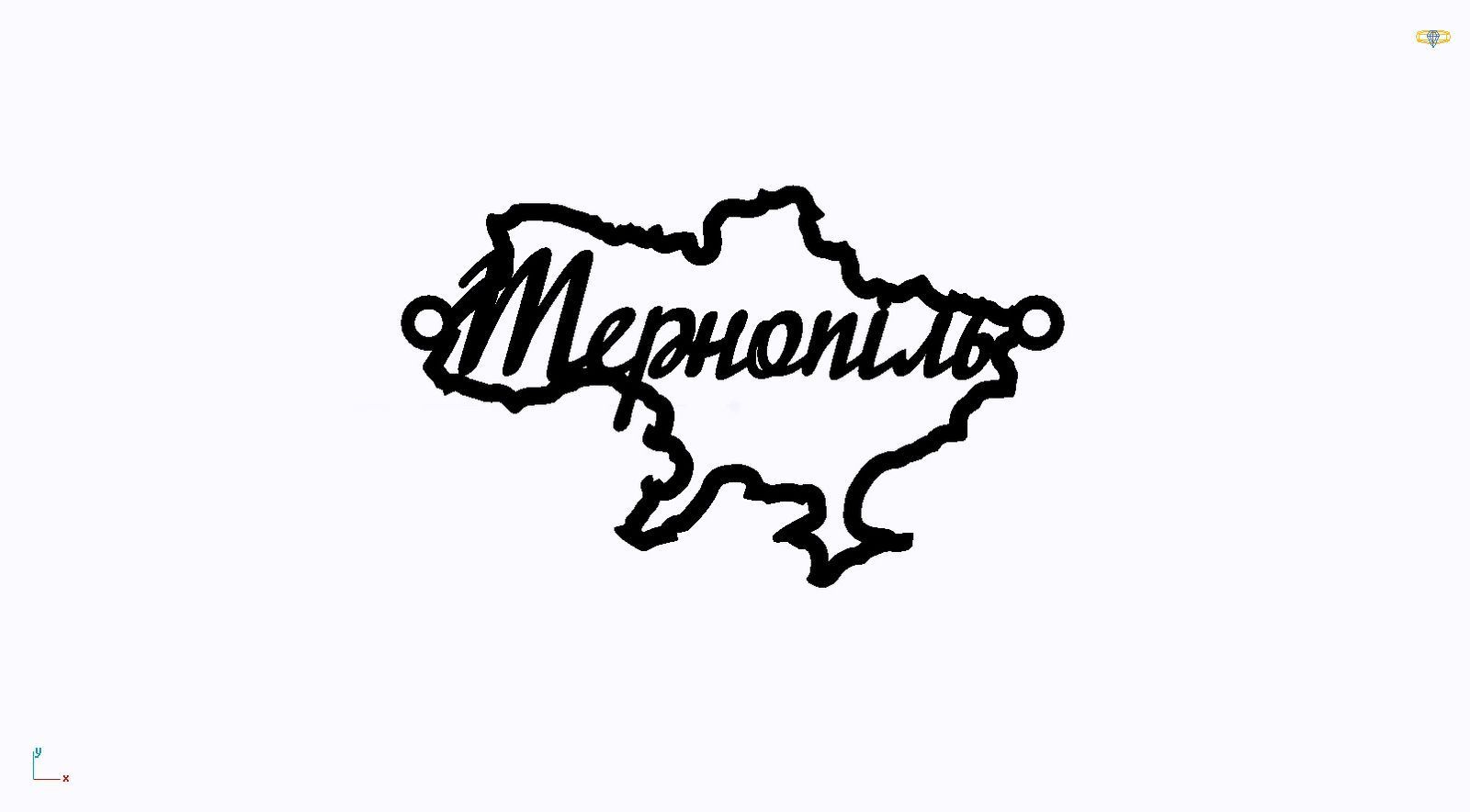 Срібне кольє Моє Місто з родієвим покриттям 💙💛