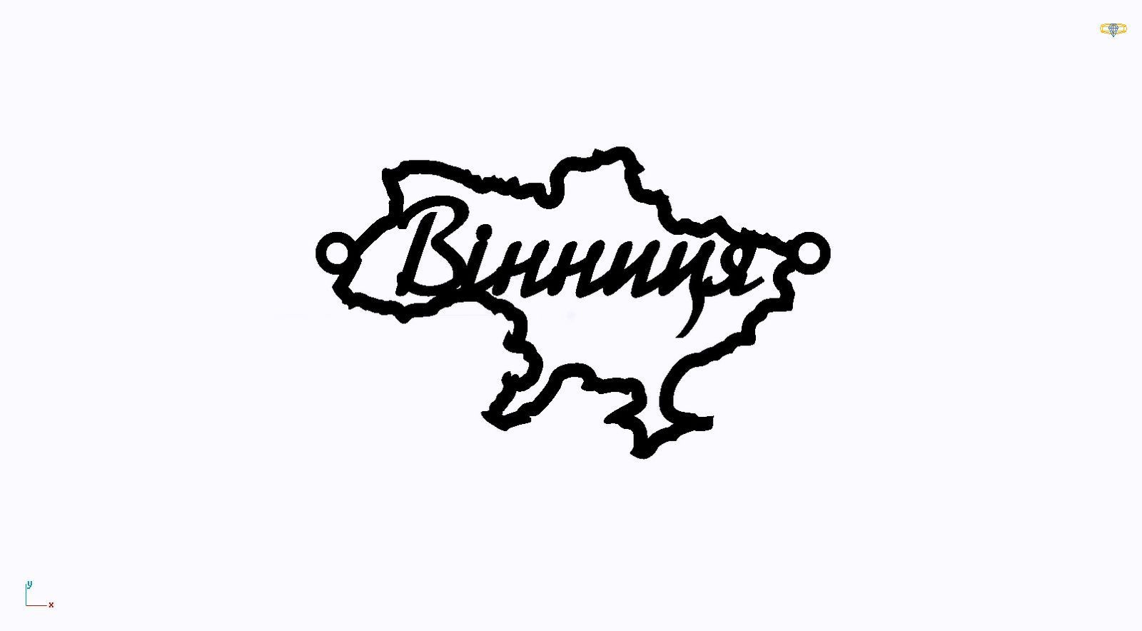 Срібне кольє Моє Місто з родієвим покриттям 💙💛