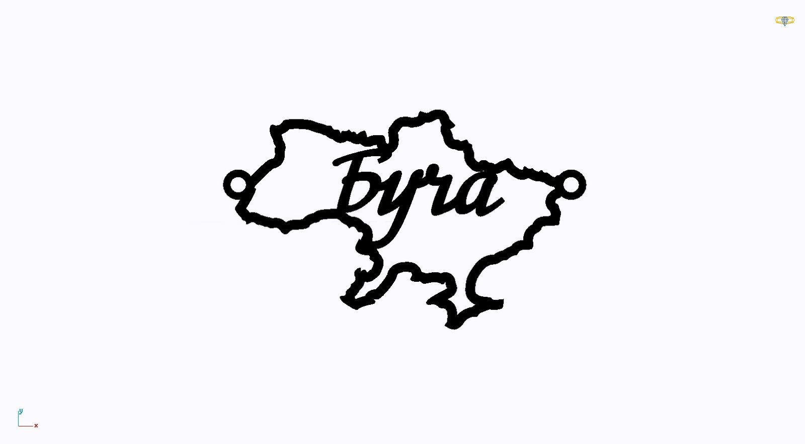 Срібне кольє Моє Місто з родієвим покриттям 💙💛