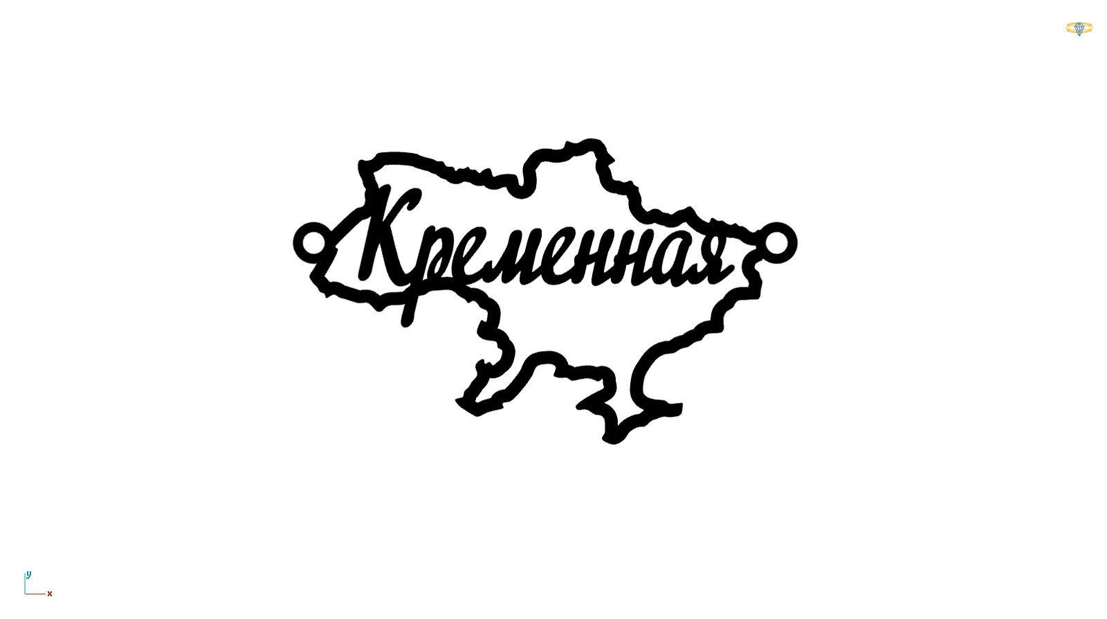 Срібне кольє Моє Місто з родієвим покриттям 💙💛
