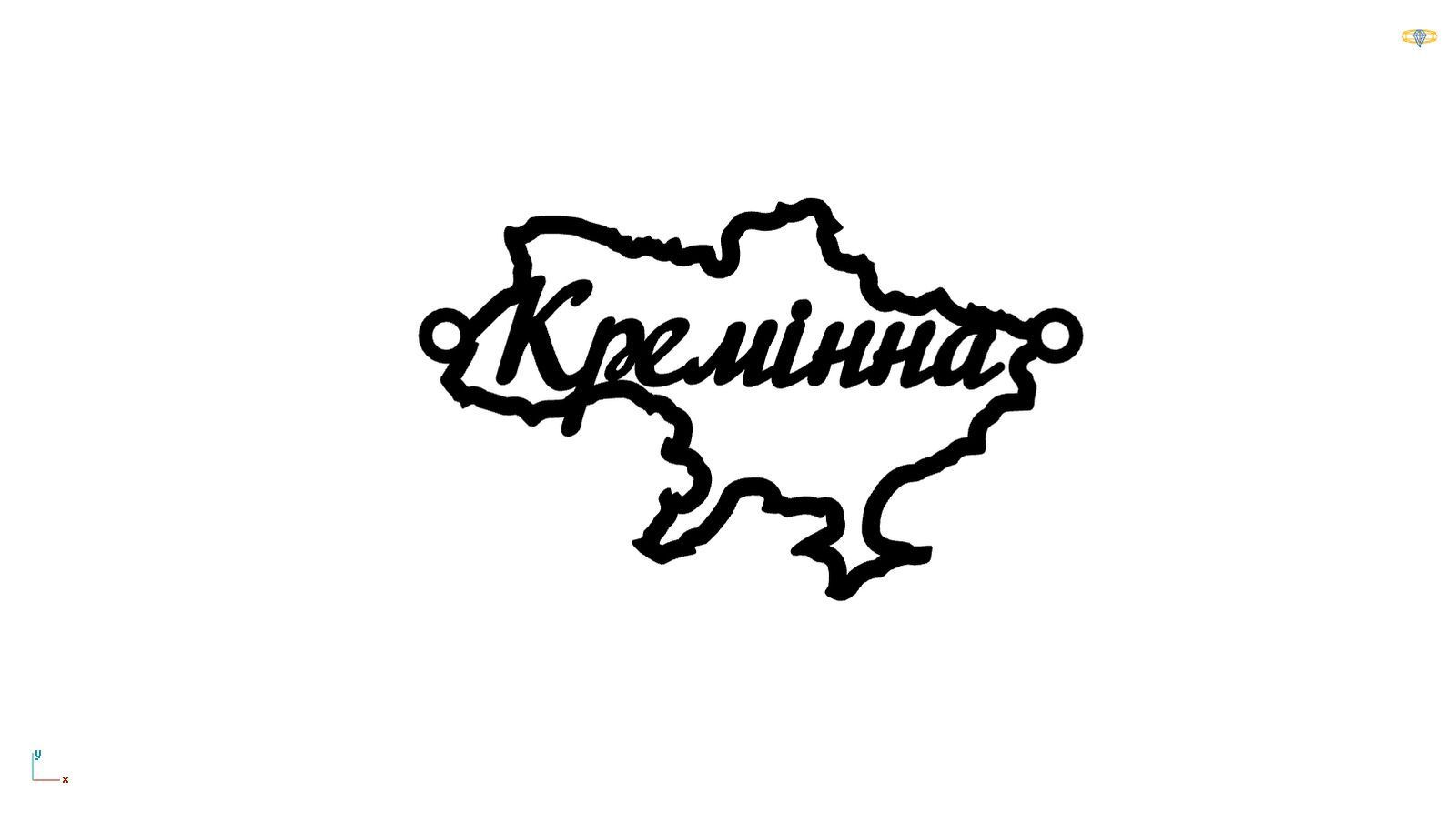 Срібне кольє Моє Місто з родієвим покриттям 💙💛