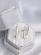 Срібні сережки-хрестики з родієвим покриттям