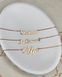 Срібне іменне кольє в позолоті