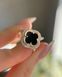 Срібні сережки з золотими пластинами Конюшина