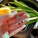 Срібні сережки з золотими вставками Севілья