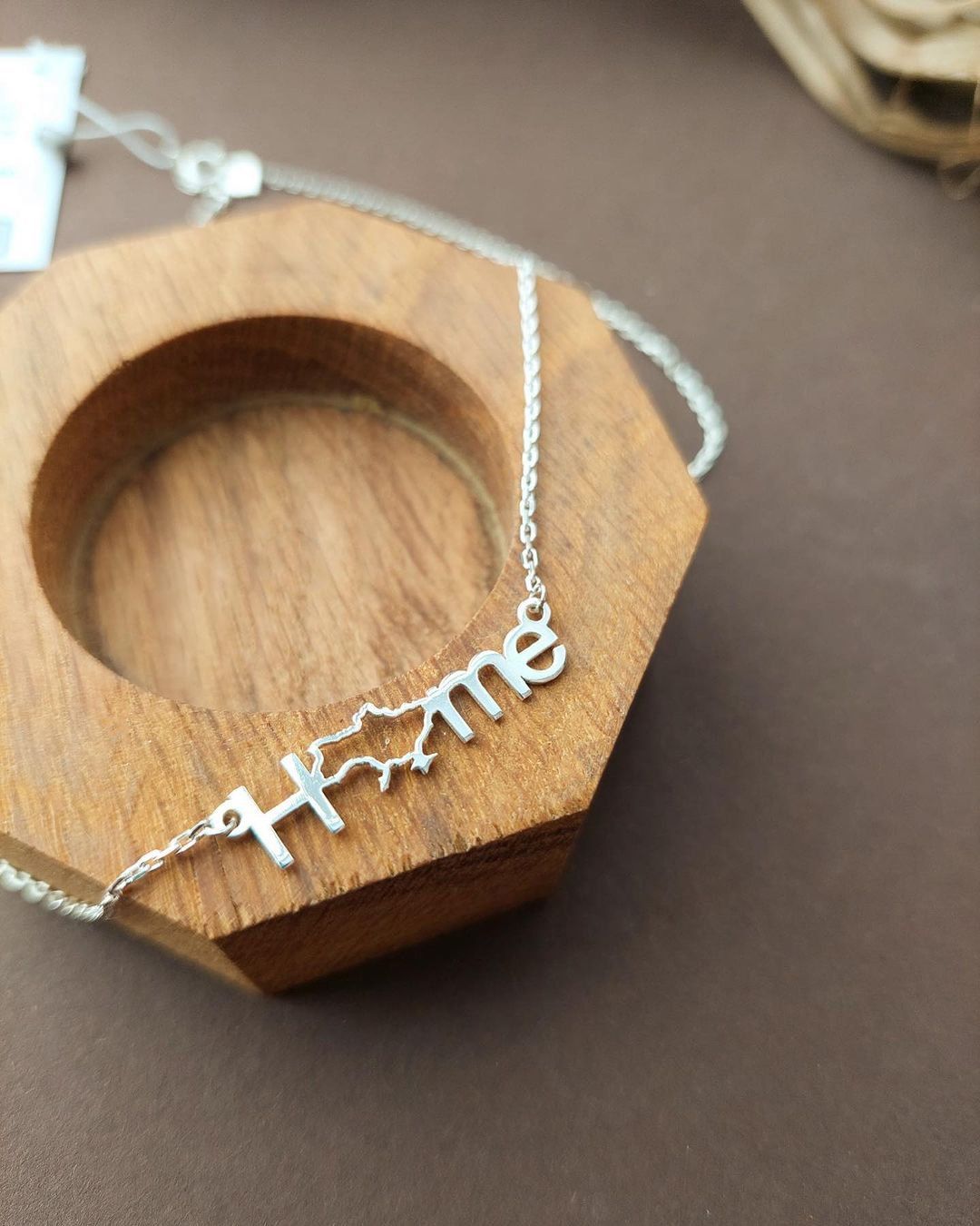 Срібний жіночий браслет з родієвим покриттям Дім 💙💛