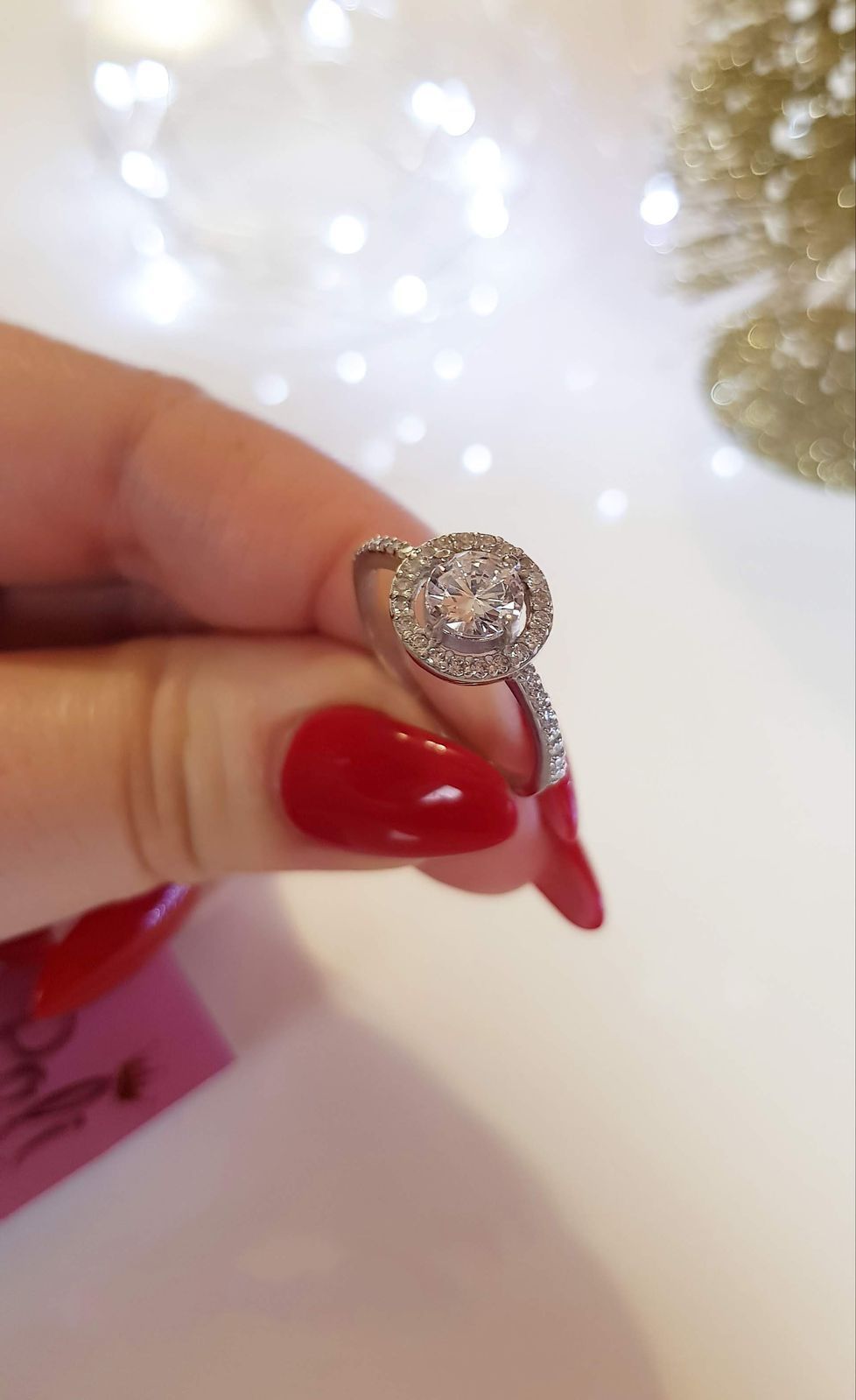 Срібний набір з родієвим покриттям