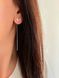 Срібні сережки-протяжки Метелики з родієвим покриттям