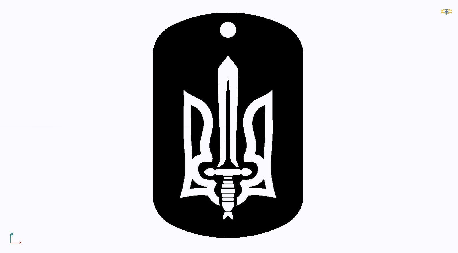 Срібний жетон з індивідуальним гравіюванням більший