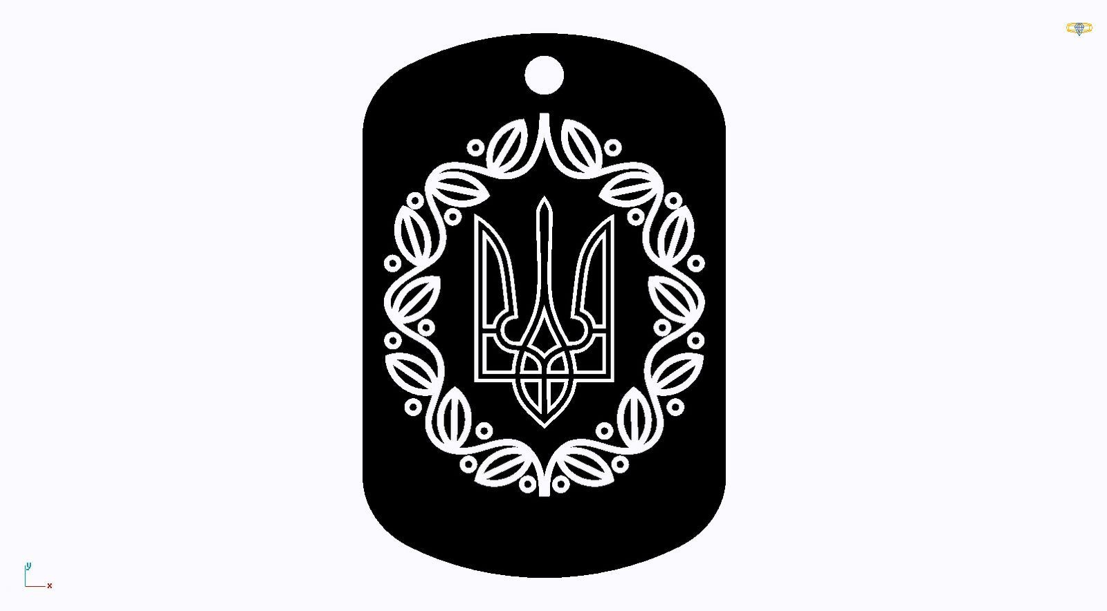 Срібний жетон з індивідуальним гравіюванням більший