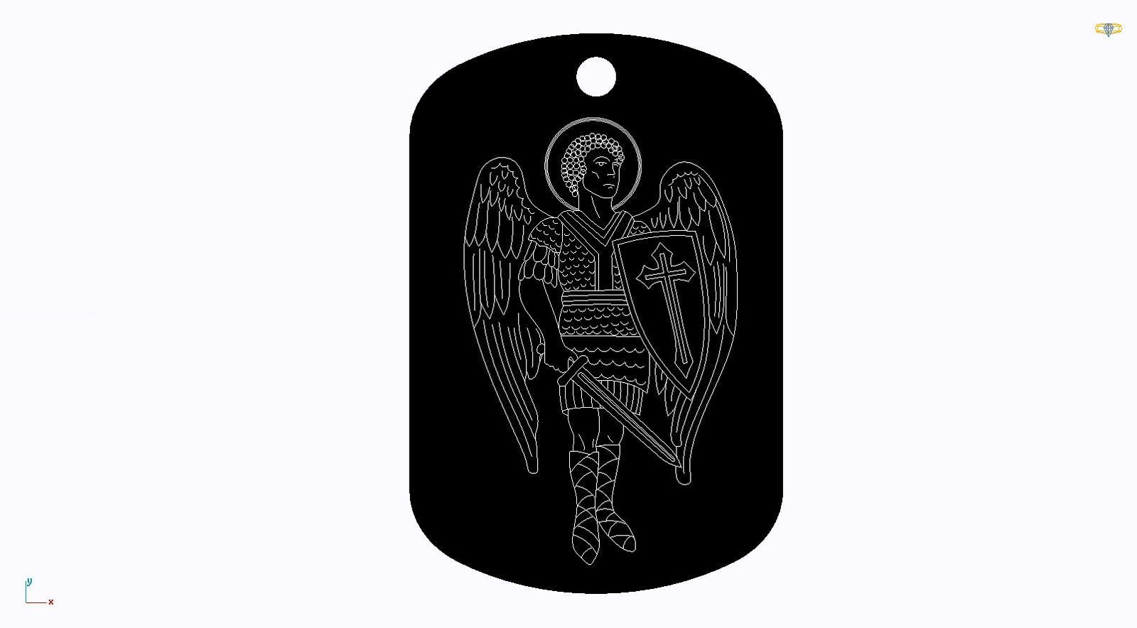 Срібний жетон з індивідуальним гравіюванням більший