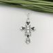 Срібний хрестик з камінчиками