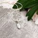 Срібна підвіска Кавове зернятко