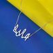 Срібне кольє Воля з родієвим покриттям 💙💛