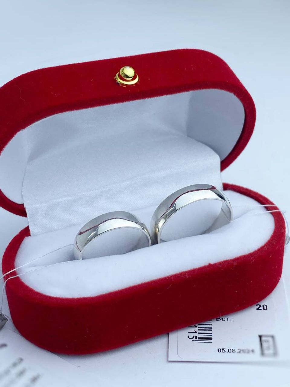 Срібні обручки 6 мм з родієвим покриттям 🤵&zwj;♂️❤️👰&zwj;♀️