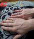 Срібні обручки з золотими пластинами (золото по колу) 6 мм