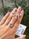 Срібний набір з золотими вставками Ескада