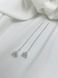 Срібні сережки-протяжки 6 мм