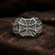 Срібна чоловіча печатка Хрест