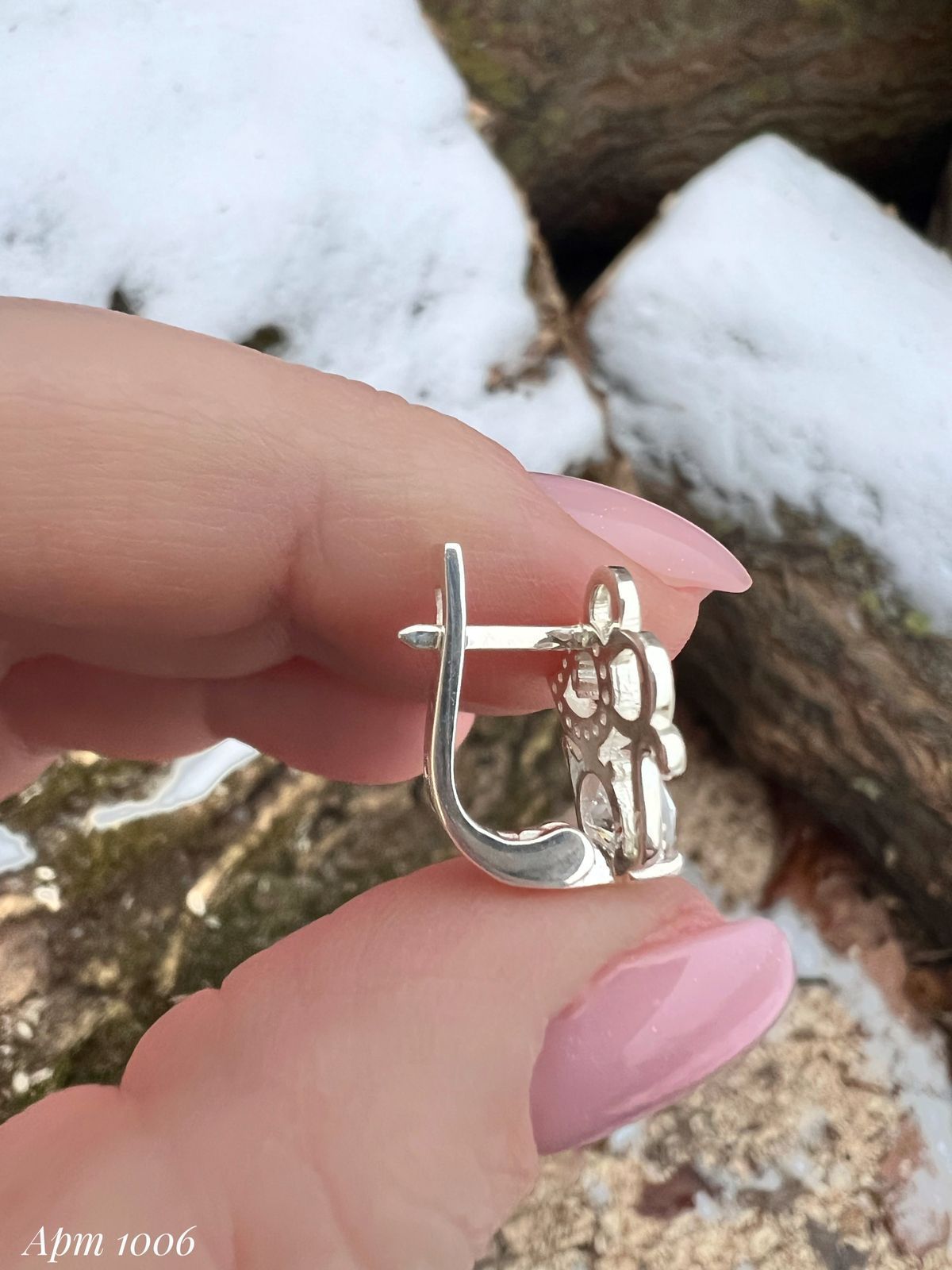 Срібні сережки Мишенята з родієвим покриттям