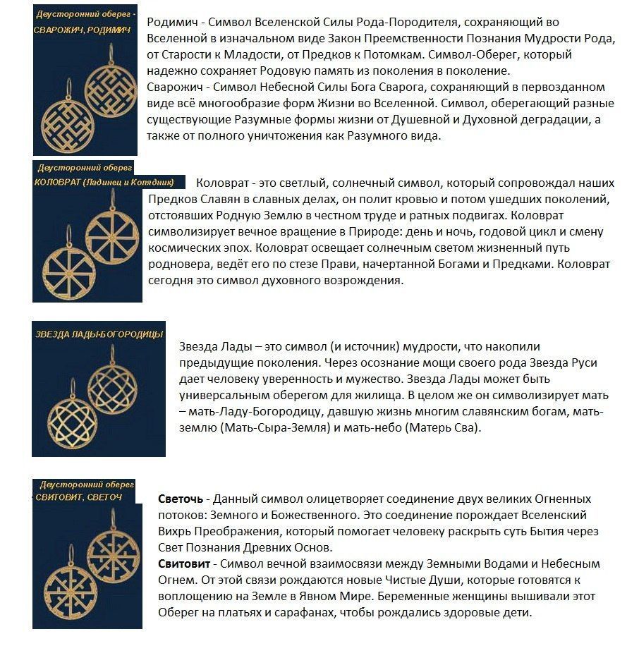 Срібна підвіска Слов'янські обереги