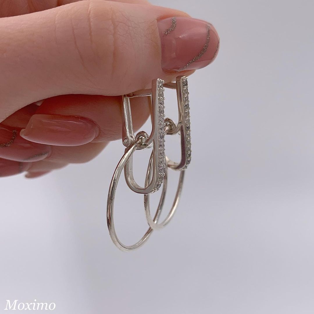 Срібні сережки Мохіто